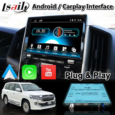 トヨタ・ランドクルーザーLC200 LC-GT GXR 2018-2021の接触3のための4+64GB人間の特徴をもつCarplayのビデオ インターフェイス