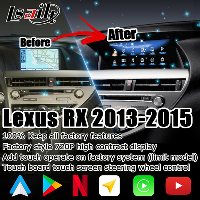 RX350 RX450hのための人間の特徴をもつスクリーンDSPの調節10.25インチのLexus Lsailt