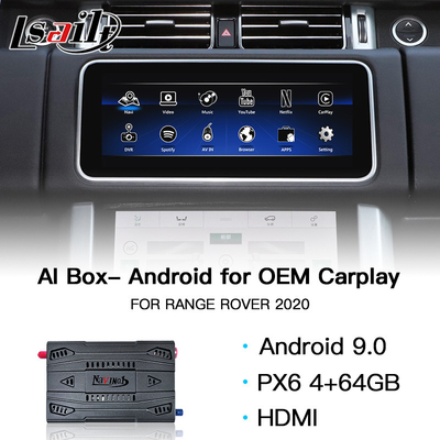 Range RoverのためのPX6 64GB Carplay AIの有蓋車のマルチメディア プレイヤーのアンドロイド