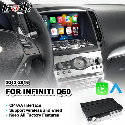 LSAILT アンドロイド オート CP AA OEM 統合 カープレイ インターフェース Infiniti Q60 2013-2016