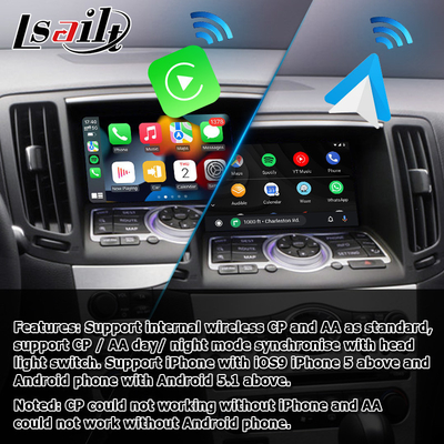 インフィニティ G37 G25 Q40 Q60 370GT スカイライン 08IT 用ワイヤレス carplay アンドロイド自動車モジュール
