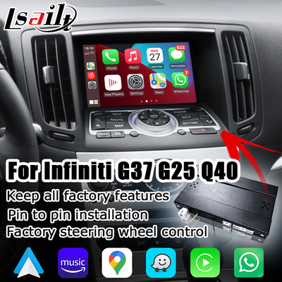 インフィニティ G37 G25 Q40 Q60 370GT スカイライン 08IT 用ワイヤレス carplay アンドロイド自動車モジュール