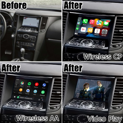 インフィニティ FX35 FX37 FX50 QX70 用ワイヤレス carplay アンドロイド自動インターフェースボックス