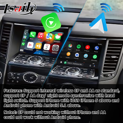 インフィニティ FX35 FX37 FX50 QX70 用ワイヤレス carplay アンドロイド自動インターフェースボックス