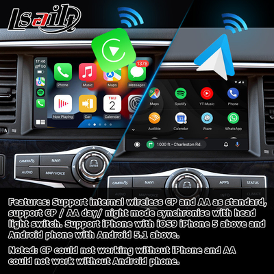 インフィニティ QX80 QX56 Z62 ワイヤレス carplay アンドロイド自動マルチメディア インターフェイス IT08