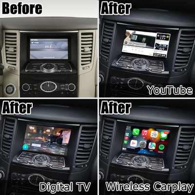 INFINITI QX70 FX35 FX37 HD スクリーン アップグレード ワイヤレス カープレイ アンドロイド オート IT06