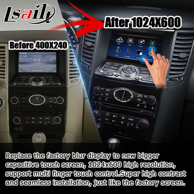 INFINITI QX70 FX35 FX37 HD スクリーン アップグレード ワイヤレス カープレイ アンドロイド オート IT06