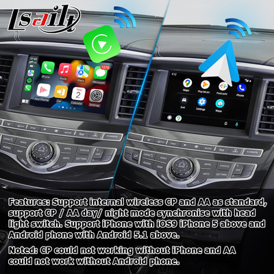 HD マルチフィンガータッチスクリーン carplay android 自動アップグレードインフィニティ QX60 JX35 2013-2016 IT06