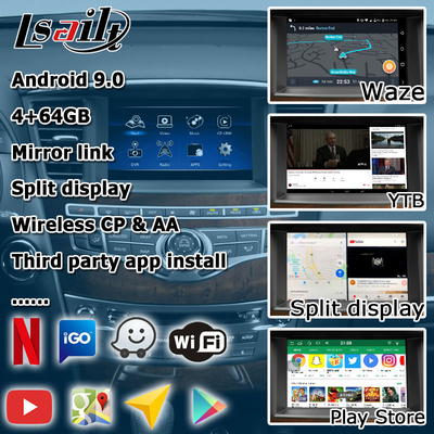 HD マルチフィンガータッチスクリーン carplay android 自動アップグレードインフィニティ QX60 JX35 2013-2016 IT06