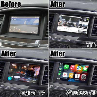 HD マルチフィンガータッチスクリーン carplay android 自動アップグレードインフィニティ QX60 JX35 2013-2016 IT06