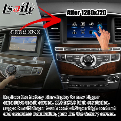 HD マルチフィンガータッチスクリーン carplay android 自動アップグレードインフィニティ QX60 JX35 2013-2016 IT06