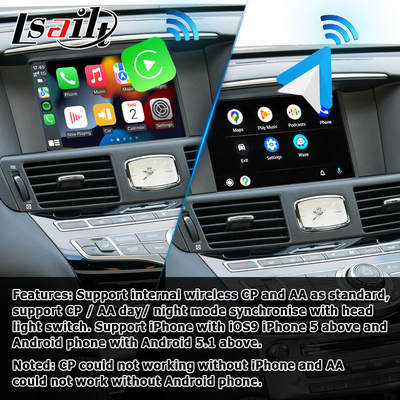 Infiniti Q70 M35 M35h M45 Nissan Fuga Android carplay マルチフィンガー タッチ アップグレード