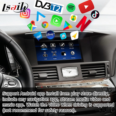 Infiniti Q70 M35 M35h M45 Nissan Fuga Android carplay マルチフィンガー タッチ アップグレード