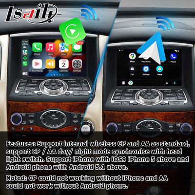 インフィニティ QX50 EX EX35 EX25 EX37 日産 スカイライン クロスオーバー Android HD スクリーン カープレイ Android 自動アップグレード