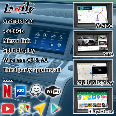 日産ムラーノ Z51 Android HD 画面のアップグレード Android 自動 carplay Youtube waze Netflix 再生