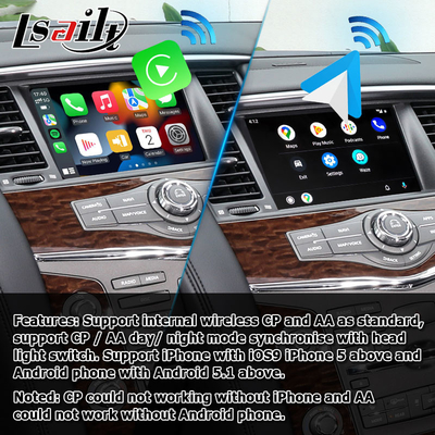 Nissan Patrol Y62 2010-2016 タッチスクリーンアップグレード、アンドロイドオートカープレイ YouTube ビデオインターフェース付き