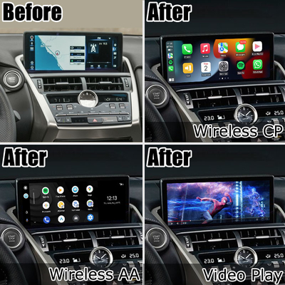 Lexus NX300 NX300h 2018 2021 ワイヤレス carplay android 自動インターフェースボックス