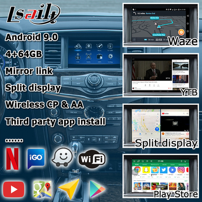 インフィニティ QX80 QX56 Z62 カープレイ アンドロイド オート マルチフィンガー HD タッチ スクリーン アップガード IT08