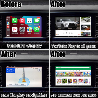OEM Carplayは日産・パトロールY62 2020年のための人間の特徴をもつインターフェイスAI箱を基づかせていた