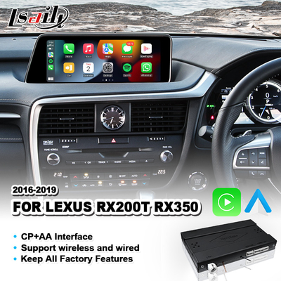 ワイヤレス Android Auto Carplay インターフェイスレクサス RX350 RX200T RX 350 マウスコントロール 2016-2019
