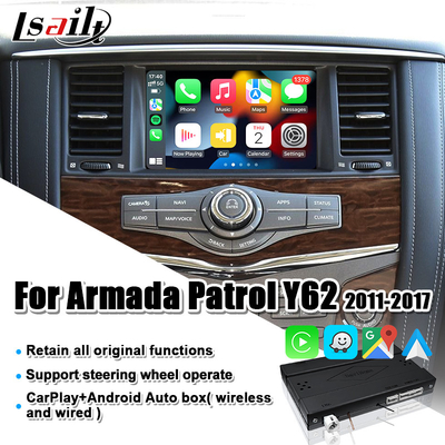 日産・アルマーダのためのLsailt CarPlayインターフェイス、探求、人間の特徴をもつ自動車、改善のオリジナル スクリーンが付いているパスファインダー