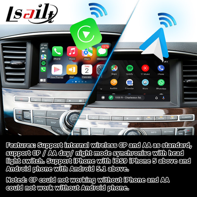 Infiniti QX60 OEM様式の無線carplayアンドロイドの自動改善