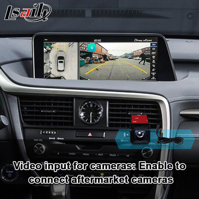 RX450H 2016-2022 RX350 用レクサス CarPlay インターフェイスワイヤレス Android Auto、カメラをサポート