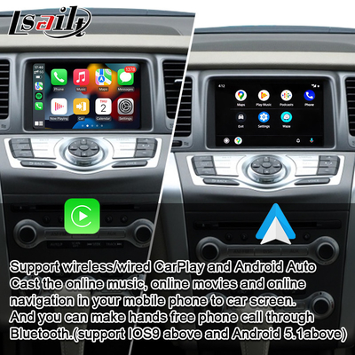 Lsailt著LinuxシステムとGT-R日産・ムラーノZ51 2010-2019の最高のためのCarPlayインターフェイス