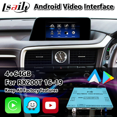 Lsailt Android マルチメディアインターフェース Lexus RX200T RX350 RX300 RX マウス制御 2016-2019