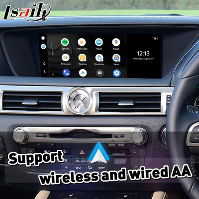 Lexus GS300h GS200t GS350 GS450h GSF GS L10 2016-2020用の無線Android オートカールプレイインターフェース