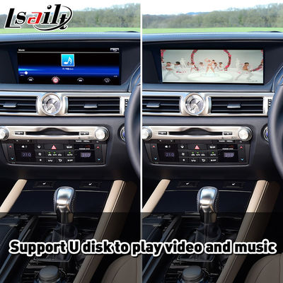 Lsailt ワイヤレス Android Auto Carplay インターフェース レクサス GS300h GS200t GS350 GS450h GSF GS L10 2016-2020用