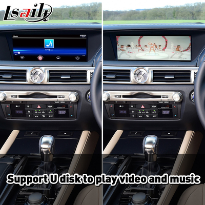 Lexus GS300h GS200t GS350 GS450h GSF GS L10 2016-2020用の無線Android オートカールプレイインターフェース