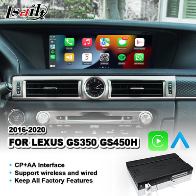 Android オート&カープレイインターフェイス Lexus GS 350 200t 300h 450h AWD F Sport 2016-2020