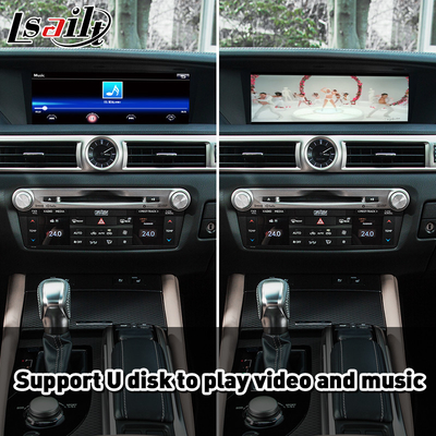 Android オート&カープレイインターフェイス Lexus GS 350 200t 300h 450h AWD F Sport 2016-2020