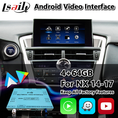 LSAILT Android マルチメディアビデオインターフェイス Lexus NX300h NX200t NX F-Sport タッチパッド制御 2014-2017
