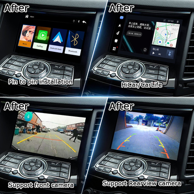 インフィニティ QX70 FX50 FX35 FX37 2011-2018 アンドロイド オートデコーダー,ピン・トゥ・ピン インストール