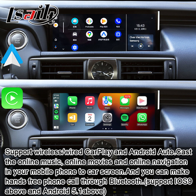 ピン・トゥ・ピン Apple CarPlayインターフェース Lexus IS IS250 IS350 IS300 IS200t 2013-2021 Android オートデコーダー,ミラーリンク