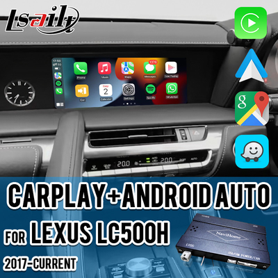 ワイヤレスカープレイインターフェイス Android オートGPSナビゲーション レクサス LC500h 2017-現在のNX LX LS GS by Lsailt