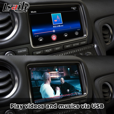ワイヤレスカープレイインターフェース GT-R GTR R35 2011-2017 Android オート,GPSナビゲーション,リバースカメラを含む
