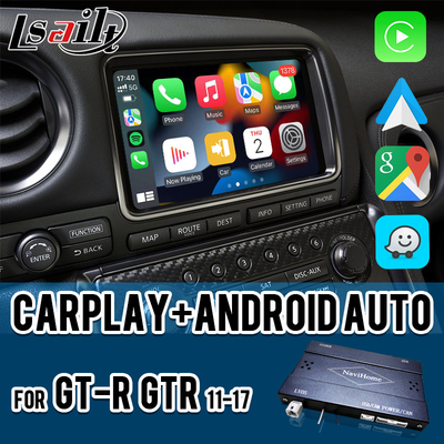 ワイヤレスカープレイインターフェース GT-R GTR R35 2011-2017 Android オート,GPSナビゲーション,リバースカメラを含む