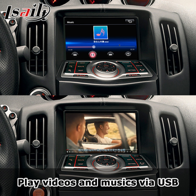 LSAILTカープレイインターフェイスボックス ニッサン370Z 2010-2020 Android オートサポート 音声コマンド,ステアリング制御
