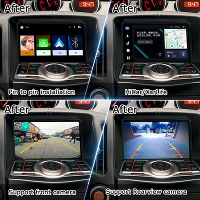 LSAILTカープレイインターフェイスボックス ニッサン370Z 2010-2020 Android オートサポート 音声コマンド,ステアリング制御