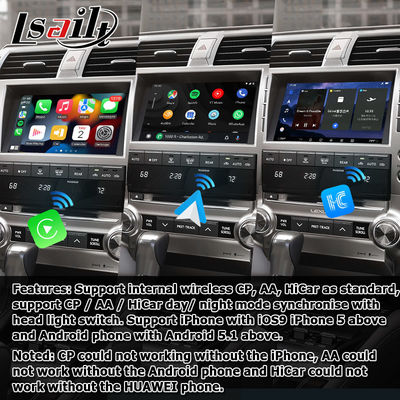 レクサス GX460 Android 13 マルチメディア Carplay Android Auto ビデオインターフェース