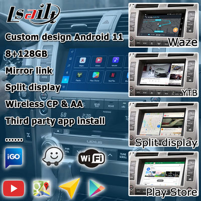 レクサス GX460 Android 13 マルチメディア Carplay Android Auto ビデオインターフェース