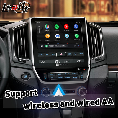 トヨタランドクルーザー200 LC200 VX VXR VX-R 2016-2021用のLsailt Androidマルチメディアビデオインターフェース