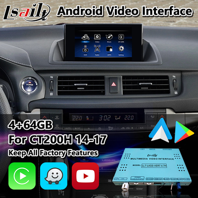 Lsailt Android ビデオインターフェース Lexus CT200h CT F スポーツ マウス制御 2014-2017