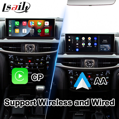 LSAILT Android Carplay マルチメディアビデオインターフェース 2016-2021年 Lexus LX 570 LX570