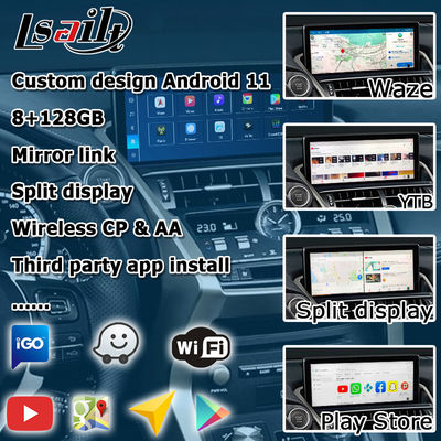 クアルコム ベース アンドロイド 13 8+128GB レクサス NX300 NX300h NX200t アンドロイド カープレイ ビデオ インターフェース