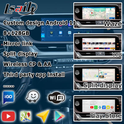 レクサス ES300h ES350 ES250 ES200 Android 13 ビデオインターフェース CarPlay Android Auto