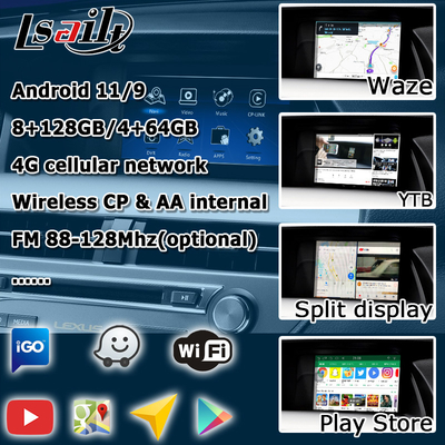 10.25インチレクサス アンドロイドスクリーンとカープレイ アンドロイド オート LSailt RX350 RX450h